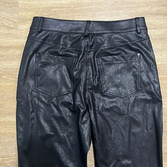 Commando Faux Leather Five Pocket Pant High Rise Jeans Black Size Medium - Picture 9 of 12